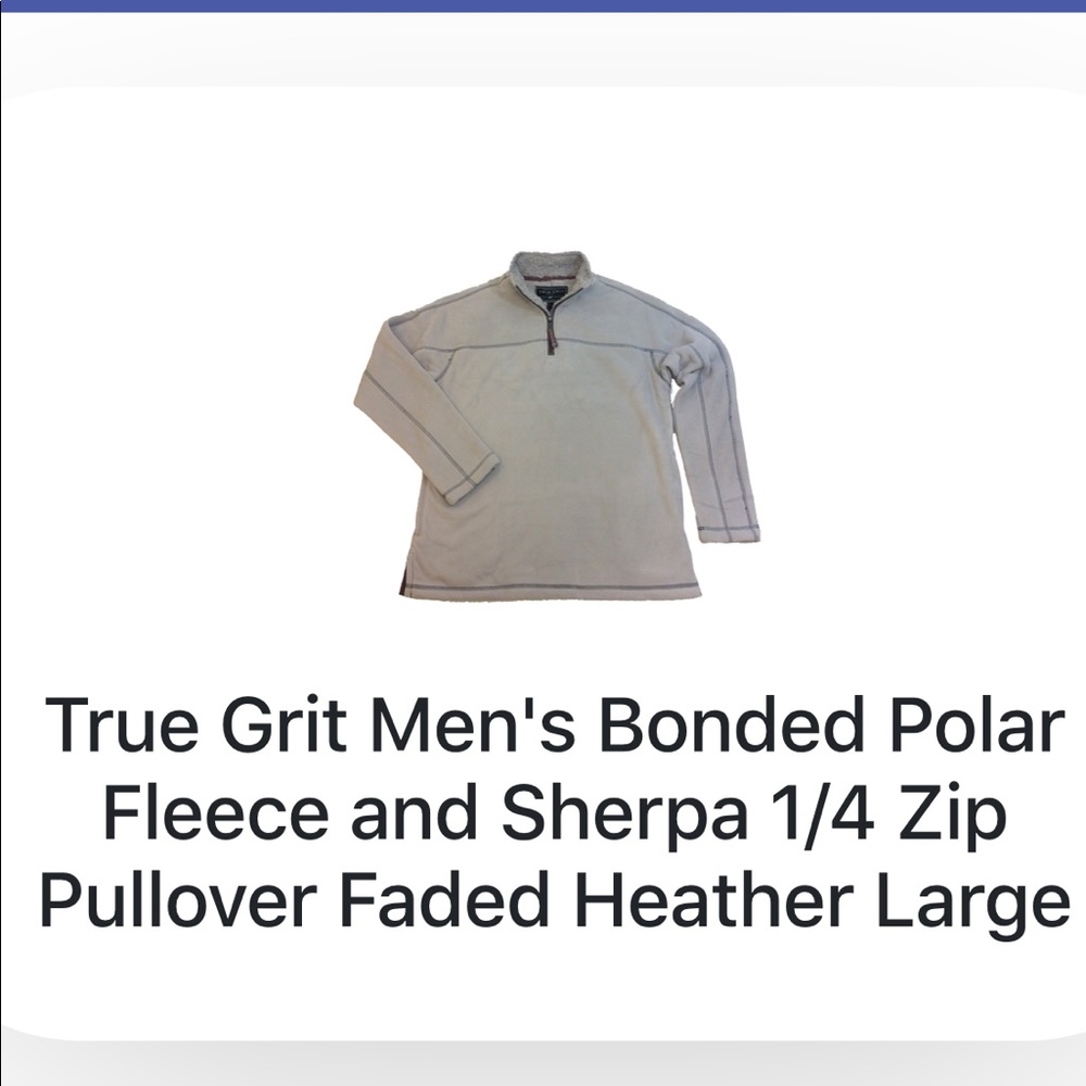 True Grit Bonded Polar FLC & Sherpa 1/4 zip